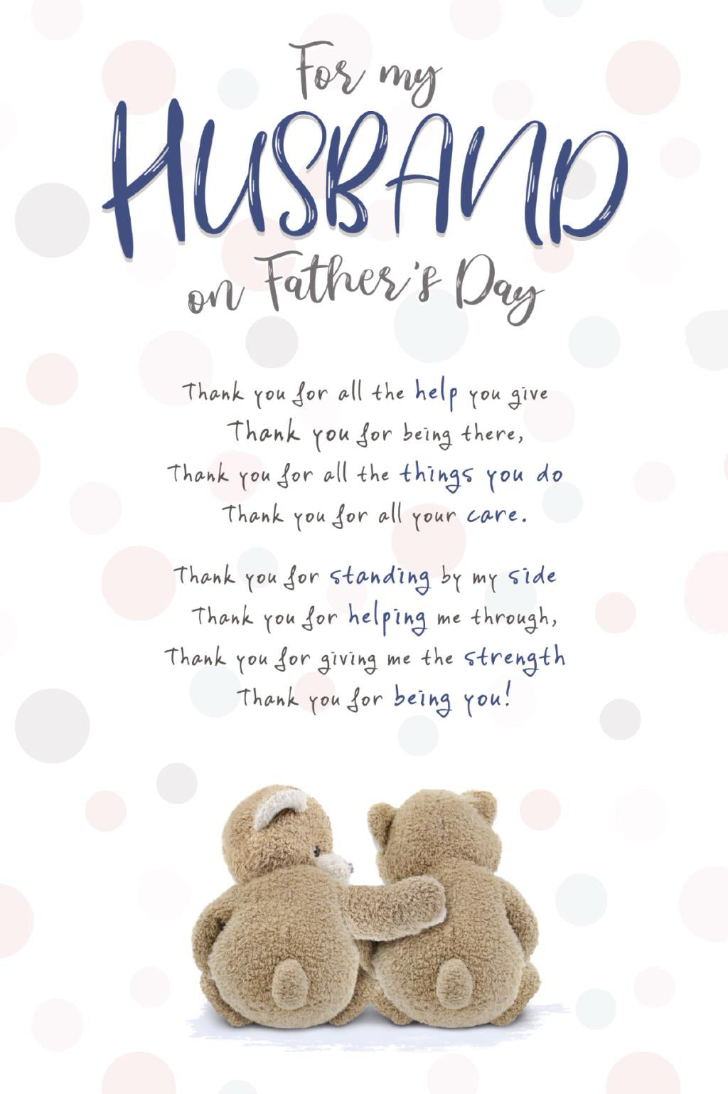 For my Husband  - Father's day card