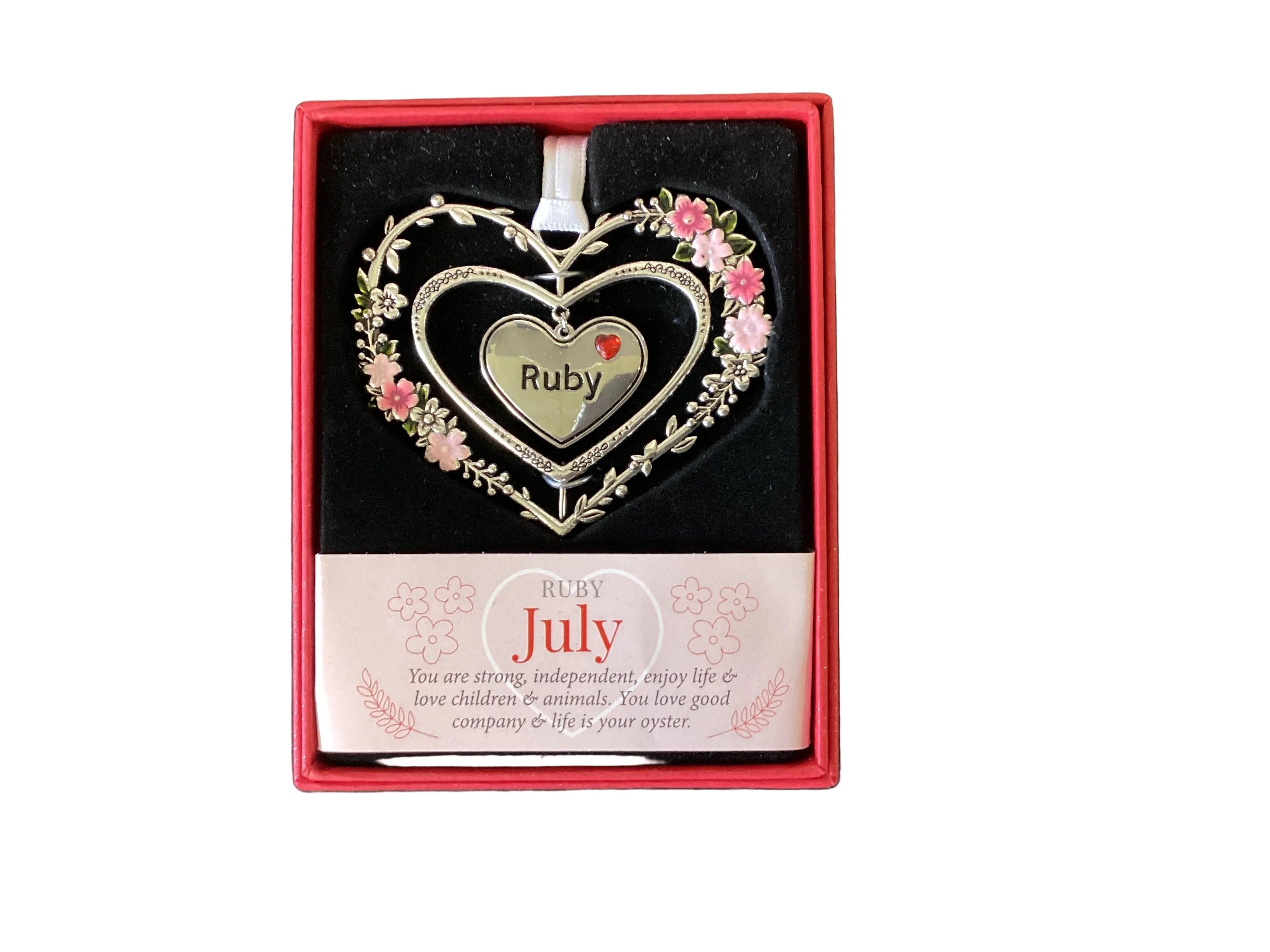 Gemstone Hearts - July Ruby