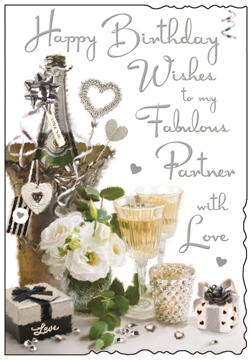 To my Gorgeous Partner  - Jonny Javelin Birthday card