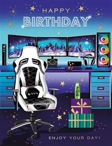 Nephew, Gamer - birthday card