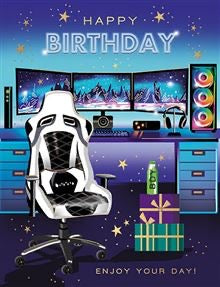 Gamer - birthday card