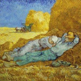 La sieste -  Van Gogh blank Card