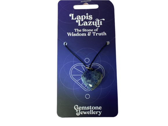 Lapis lazuli  heart - Gemstone jewellery