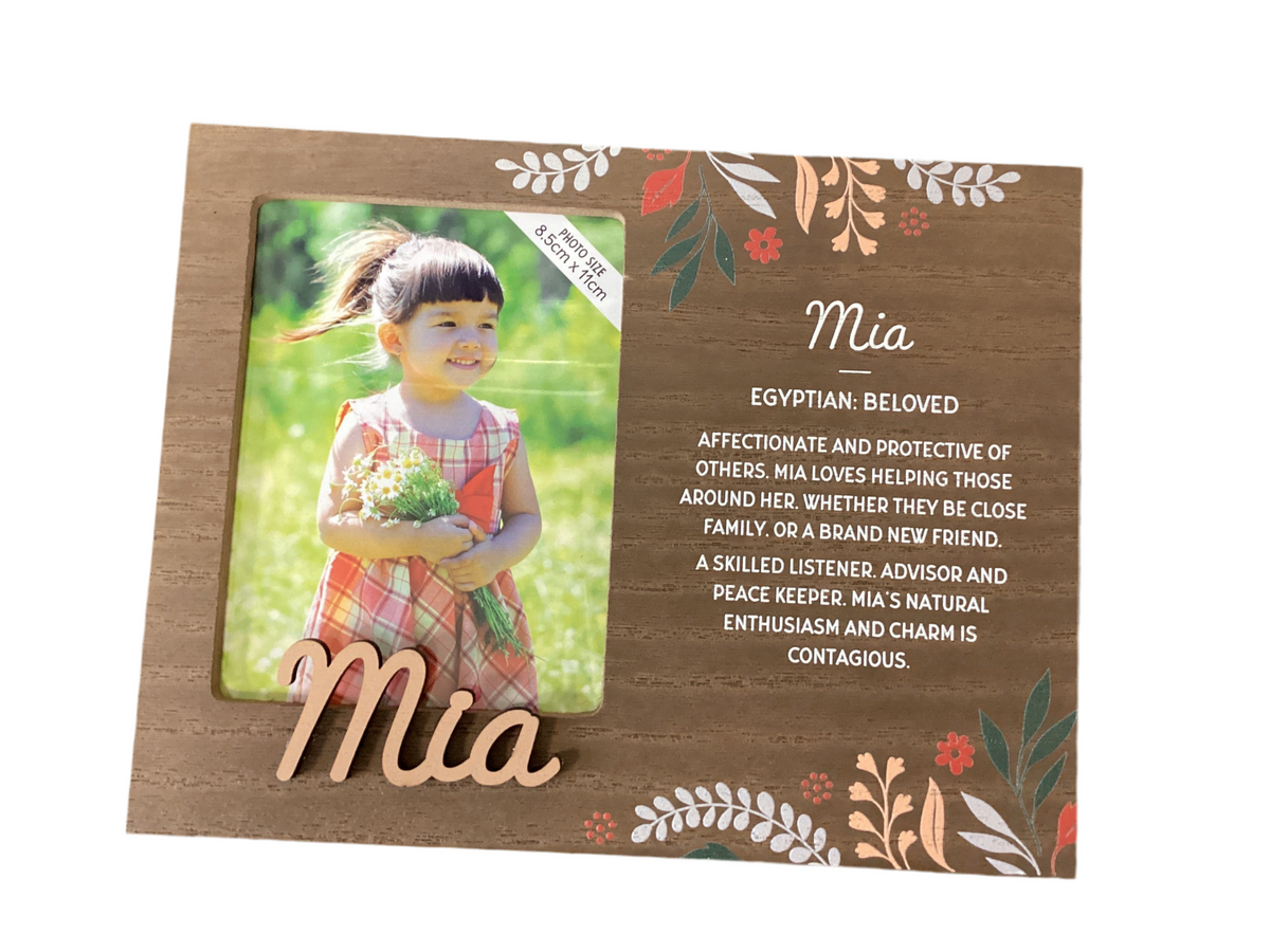Mia - Personalised Kids Picture Frame
