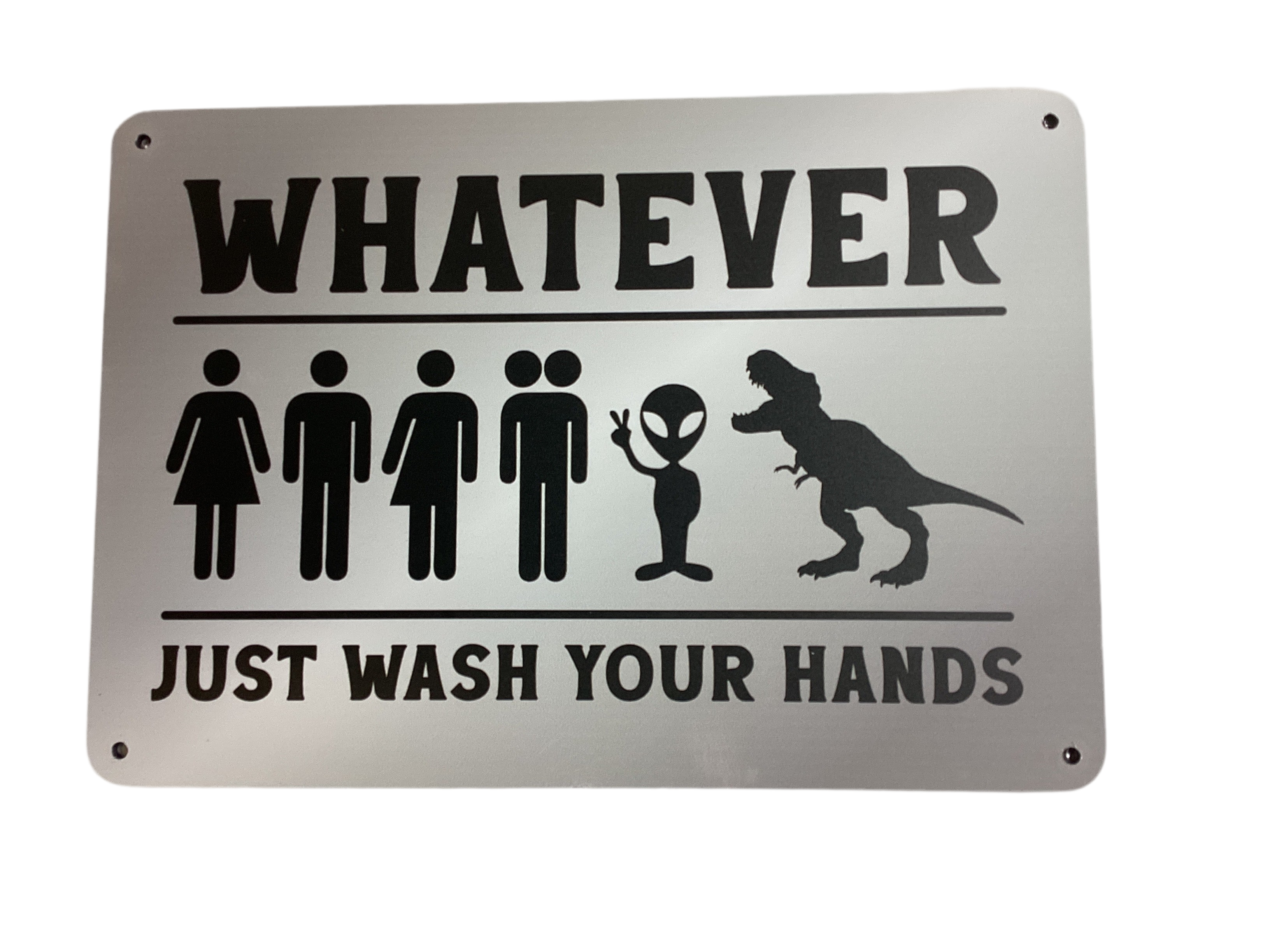Whatever - vintage metal sign