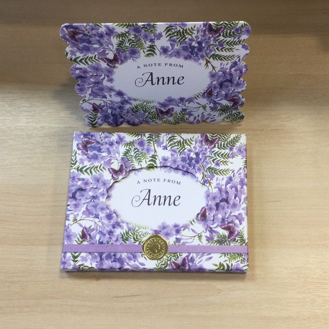 A Note from Anne -8 notelets