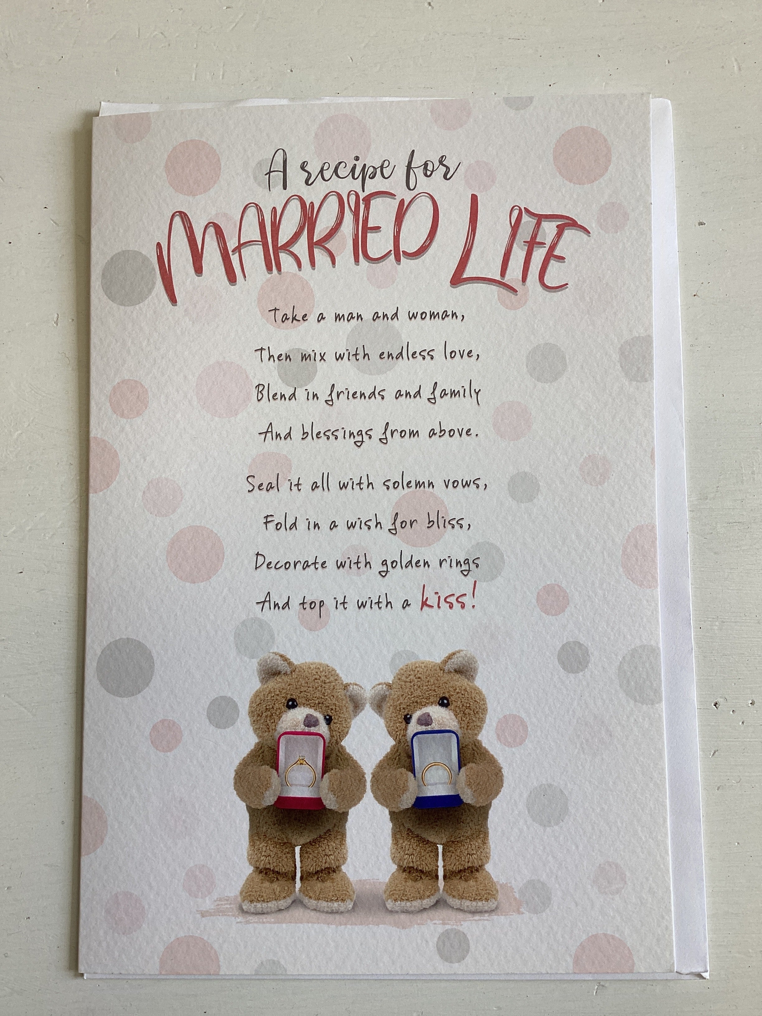 Married Life - wedding card