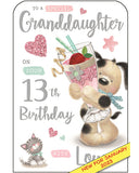 Granddaughter 13th birthday  - Jonny Javelin card