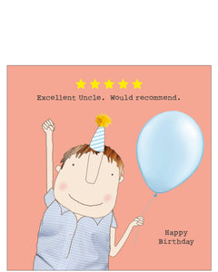 Excellent Uncle - Rosie Made a Thing card
