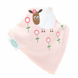 Pink Sheep Dribble Bib - Ziggle Baby
