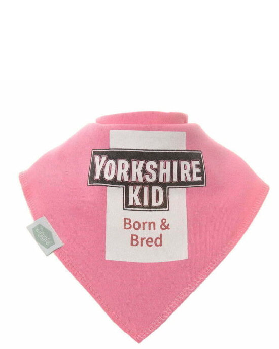 Pink Yorkshire Kid Dribble Bib - Ziggle Baby