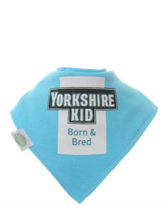 Blue Yorkshire Kid Dribble Bib - Ziggle Baby