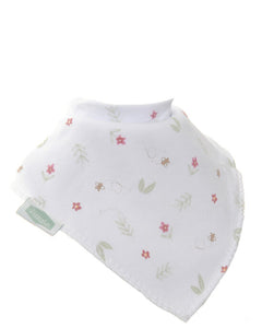 Flowers and ferns dribble baby bib - Ziggle Baby