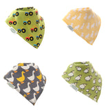 Farmyard bandana dribble bib set - Ziggle Baby