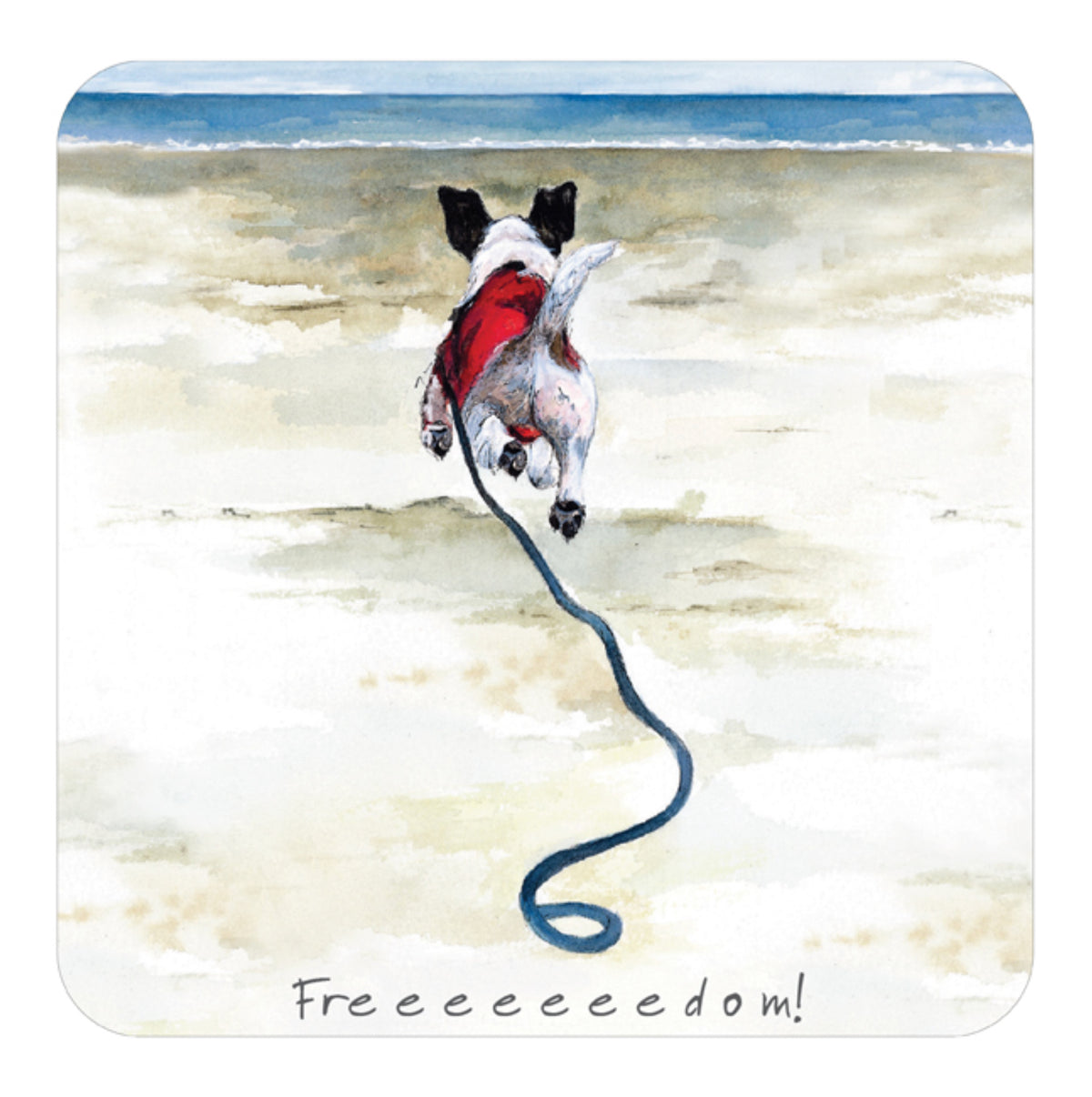 Little Dog Laughed Freedom - Coaster