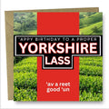Yorkshire Lass Birthday card