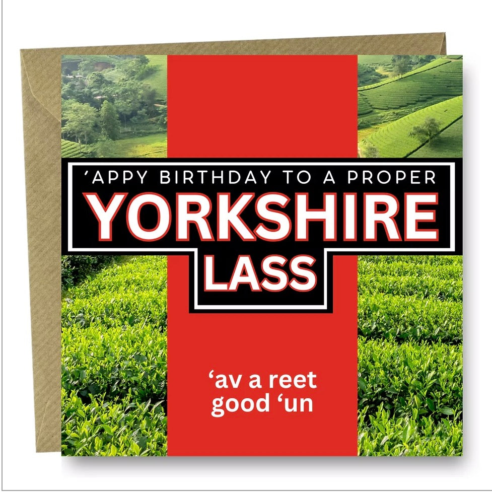 Yorkshire Lass Birthday card