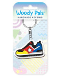 Sneaker wooden keyring