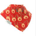 Red  reindeer Christmas Dribble bib