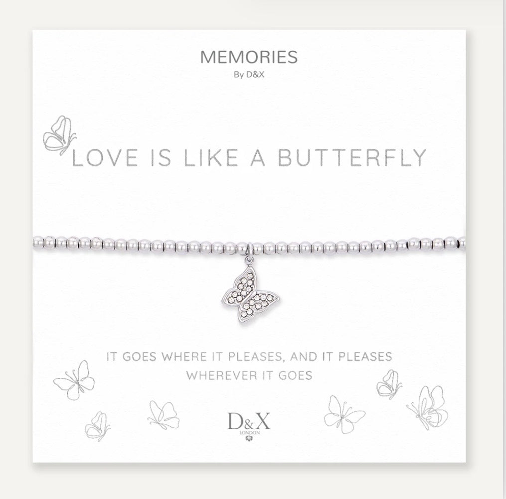 D&X Memories Love Is Like A Butterfly - Bracelet