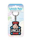 Best uncle ever wooden keyring