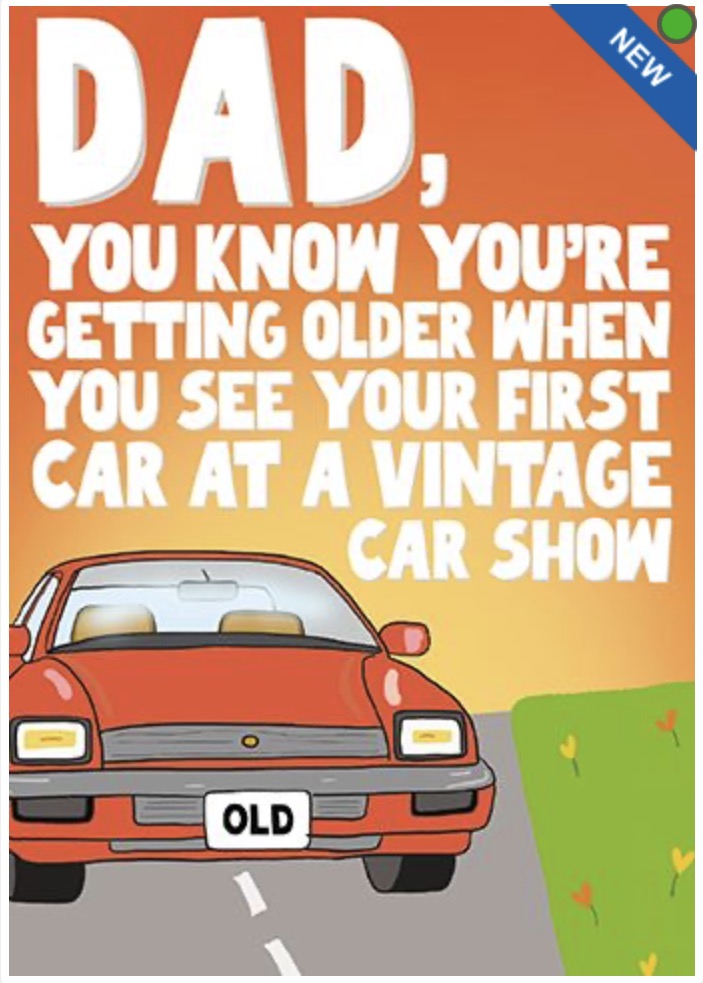 Vintage Car - Birthday Card