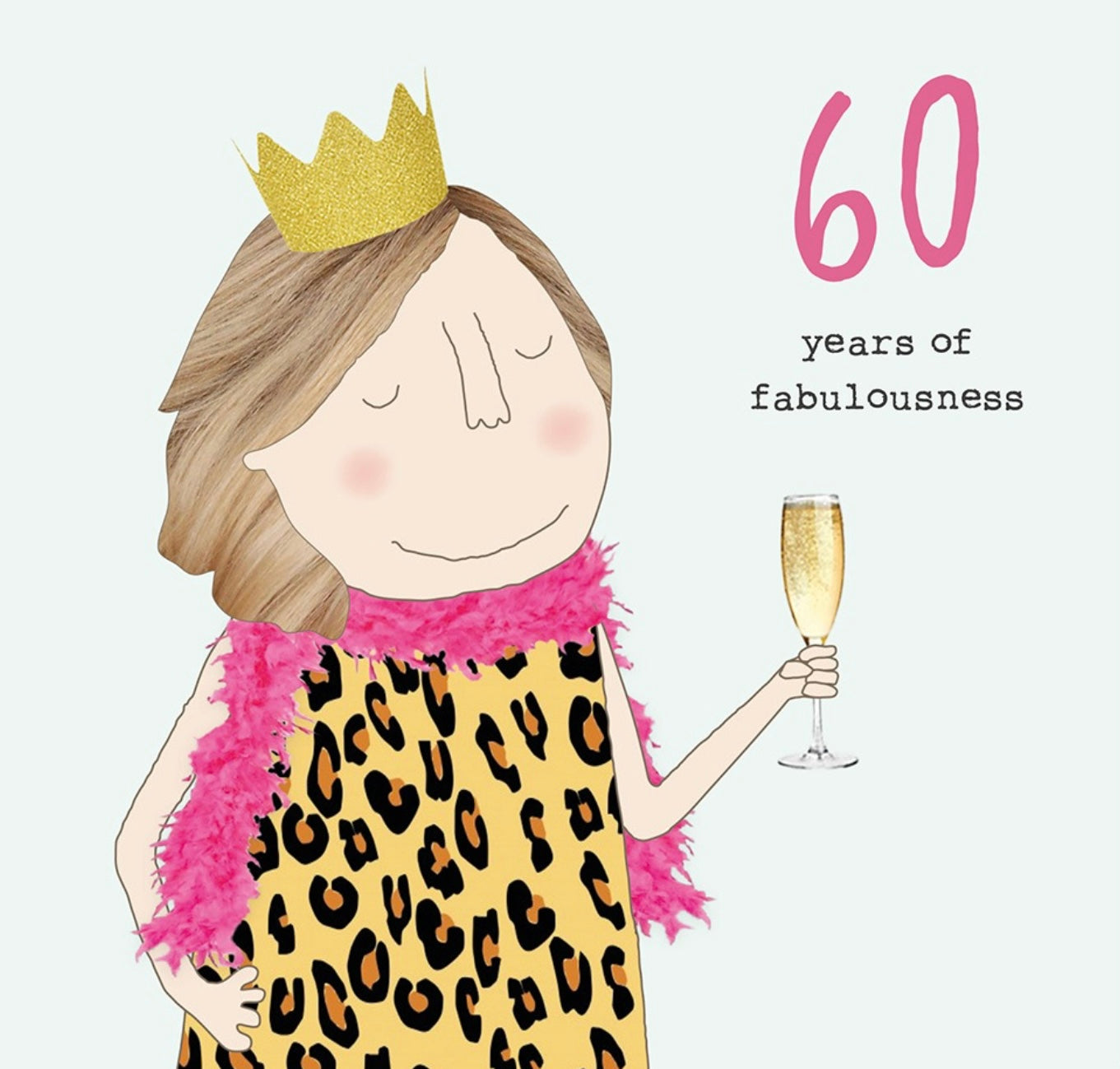 60  years of fabulousness- Rosie Made a Thing 60th birthday card