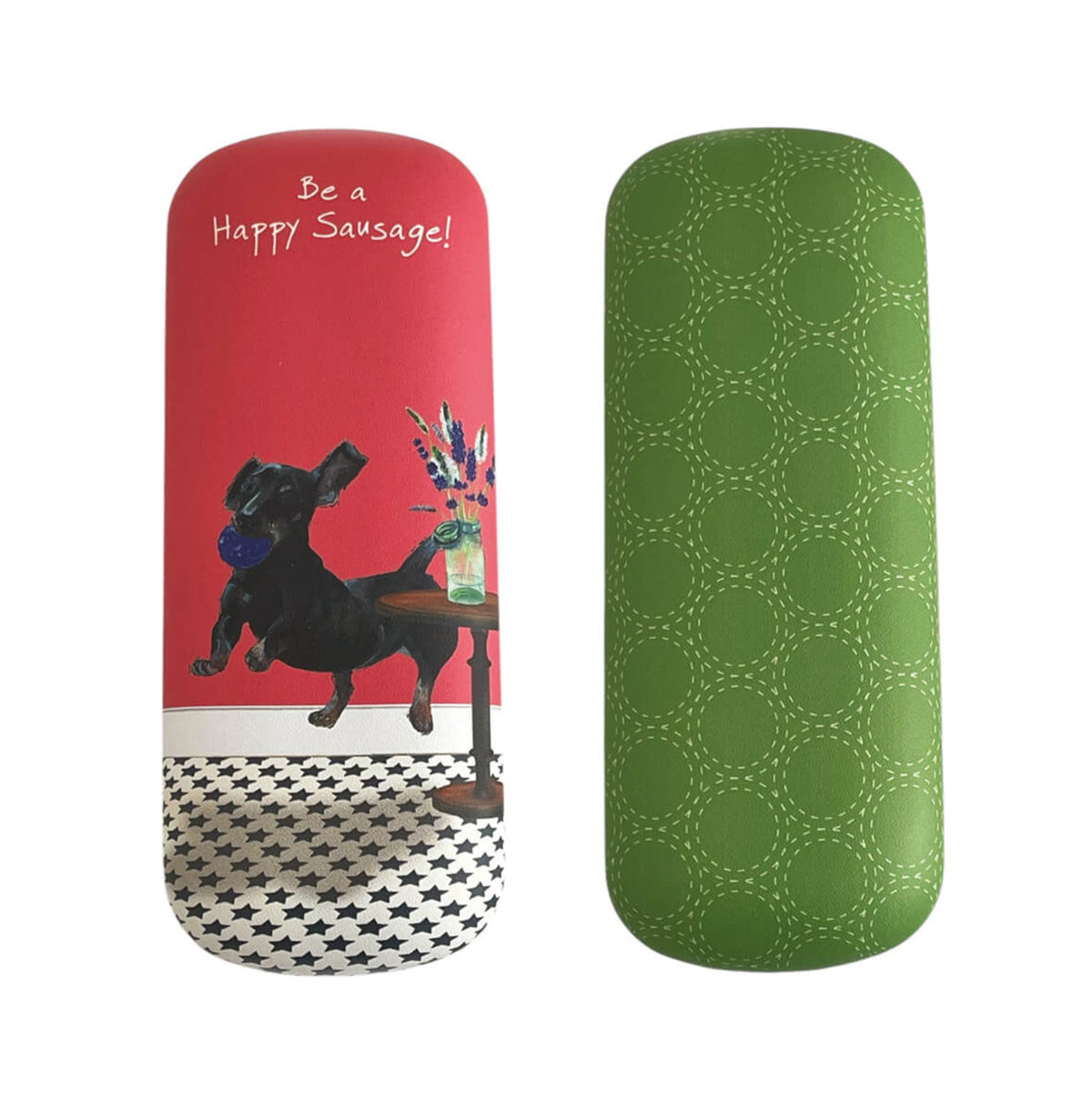 Little Dog Laughed Happy Sausage - Spectacles Case