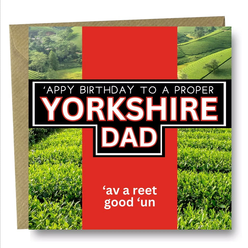 Yorkshire Dad Birthday card