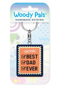 Best Dad Ever - Wooden Keyring