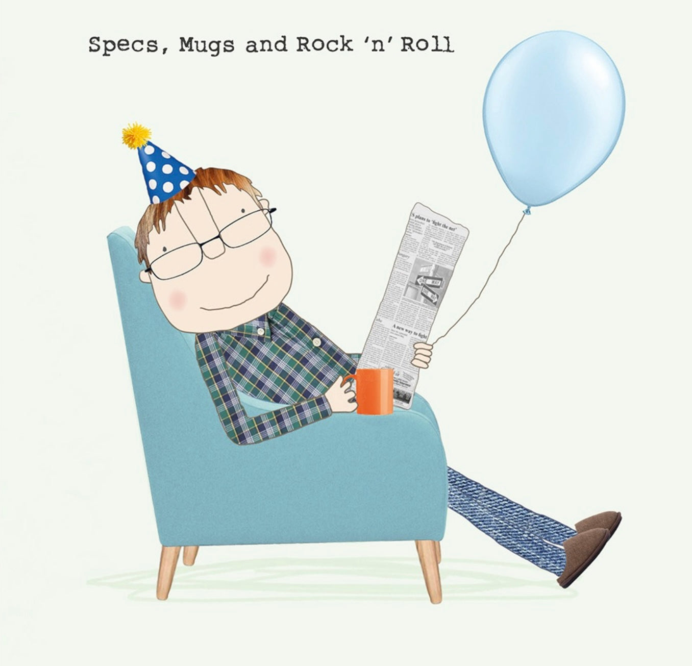 Specs, Mugs and Rock n Roll - Rosie Made a Thing Birthday card
