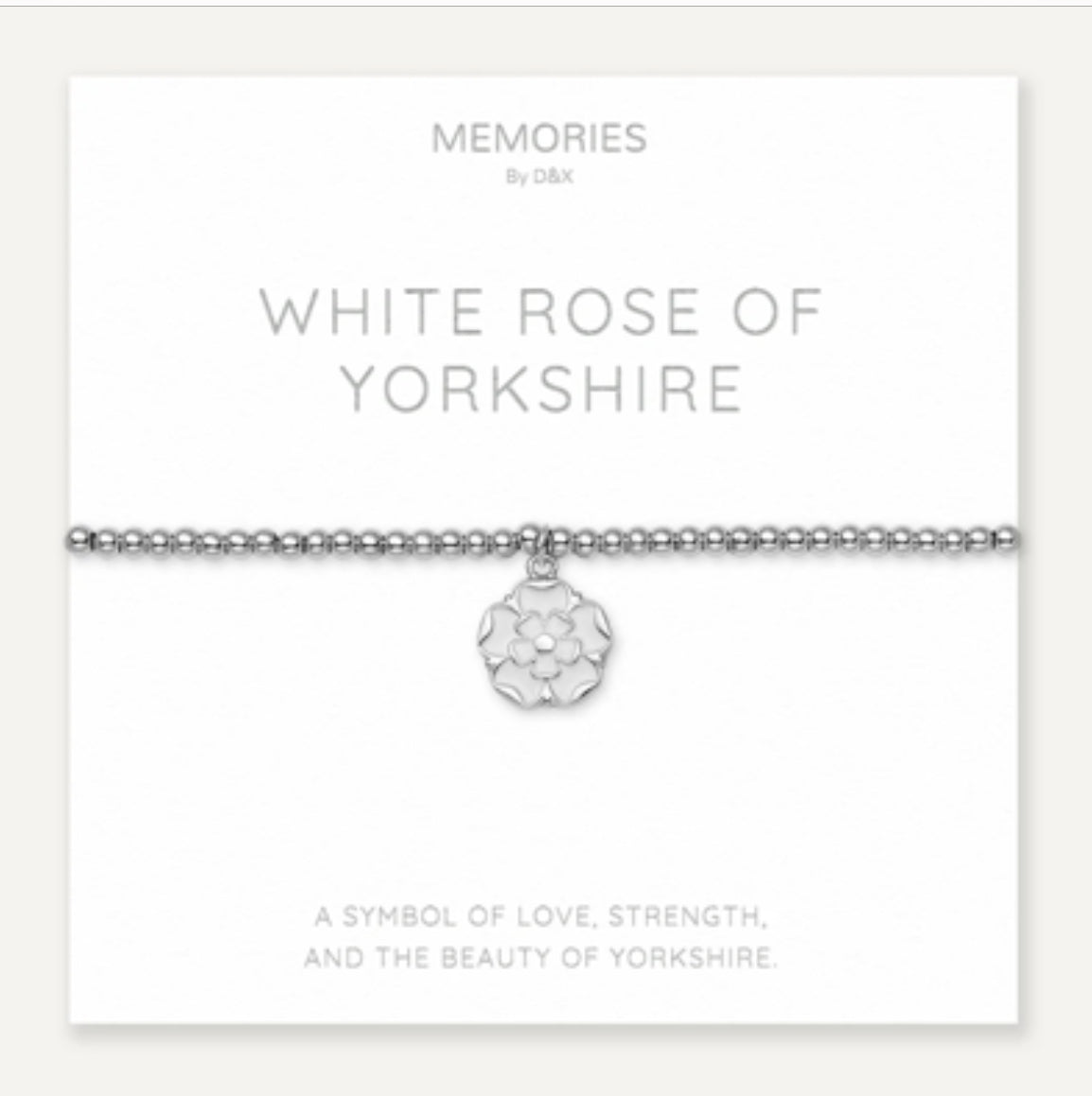 D&X Memories White Rose of Yorkshire - Bracelet
