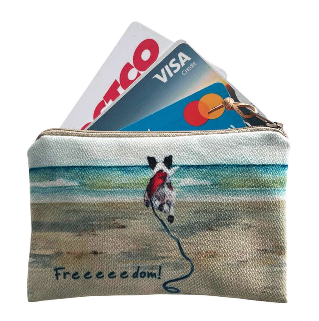 Little Dog Laughed Freedom - Card Purse