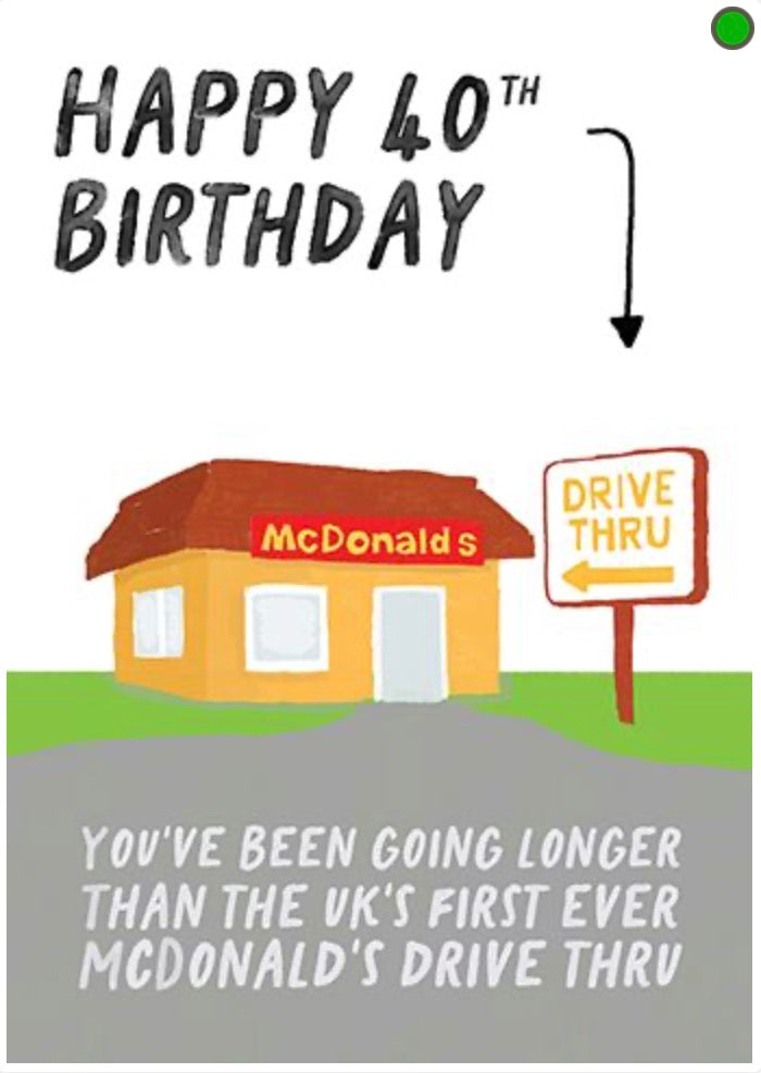 Age 40 McDonalds