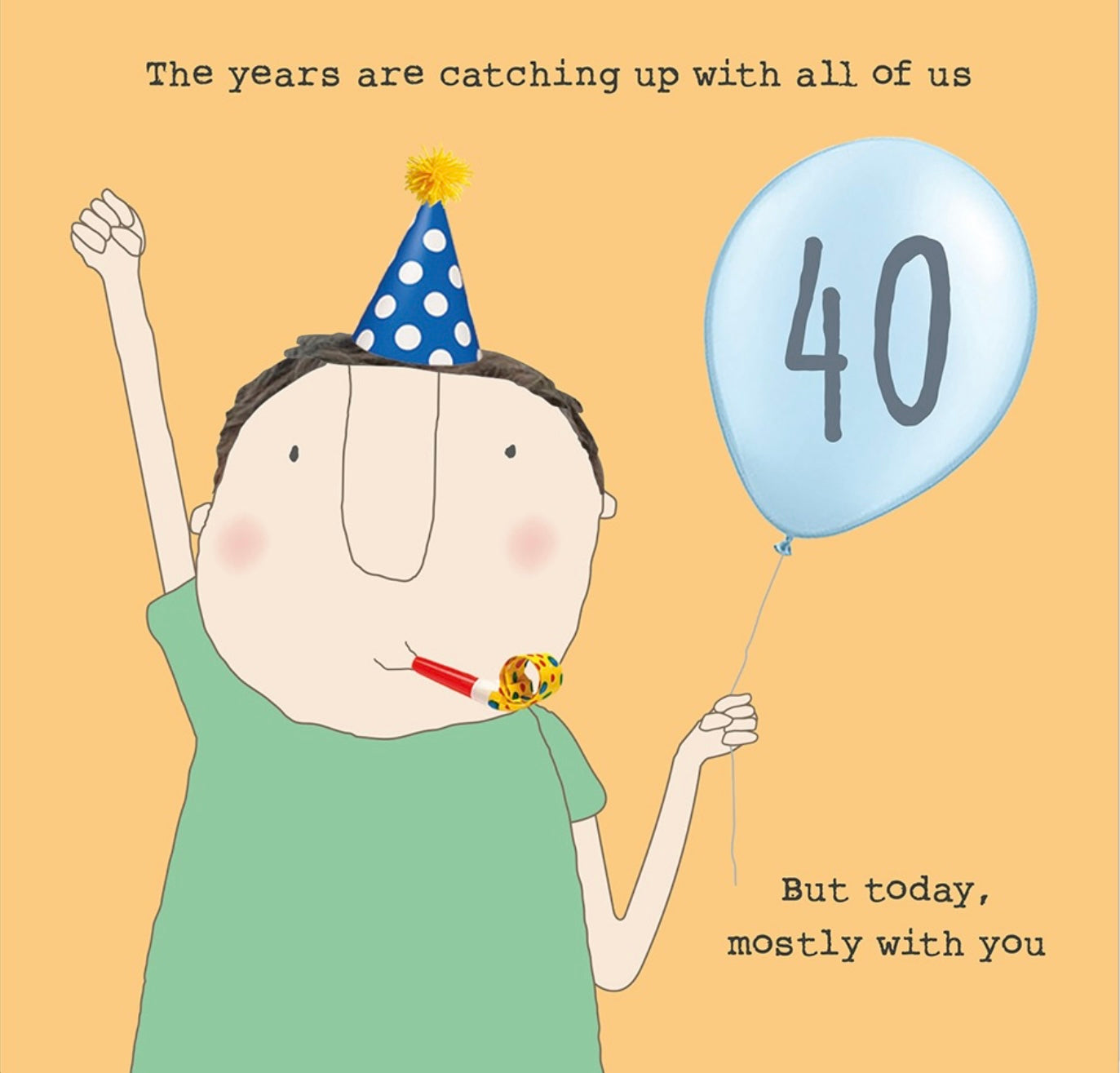 Years Catching up - Rosie Made a Thing 40th birthday card