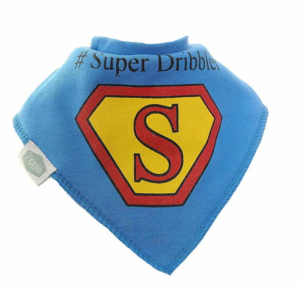 Super Dribbler Bib, blue - Ziggle Baby
