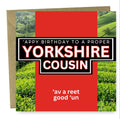 Yorkshire cousin Birthday card