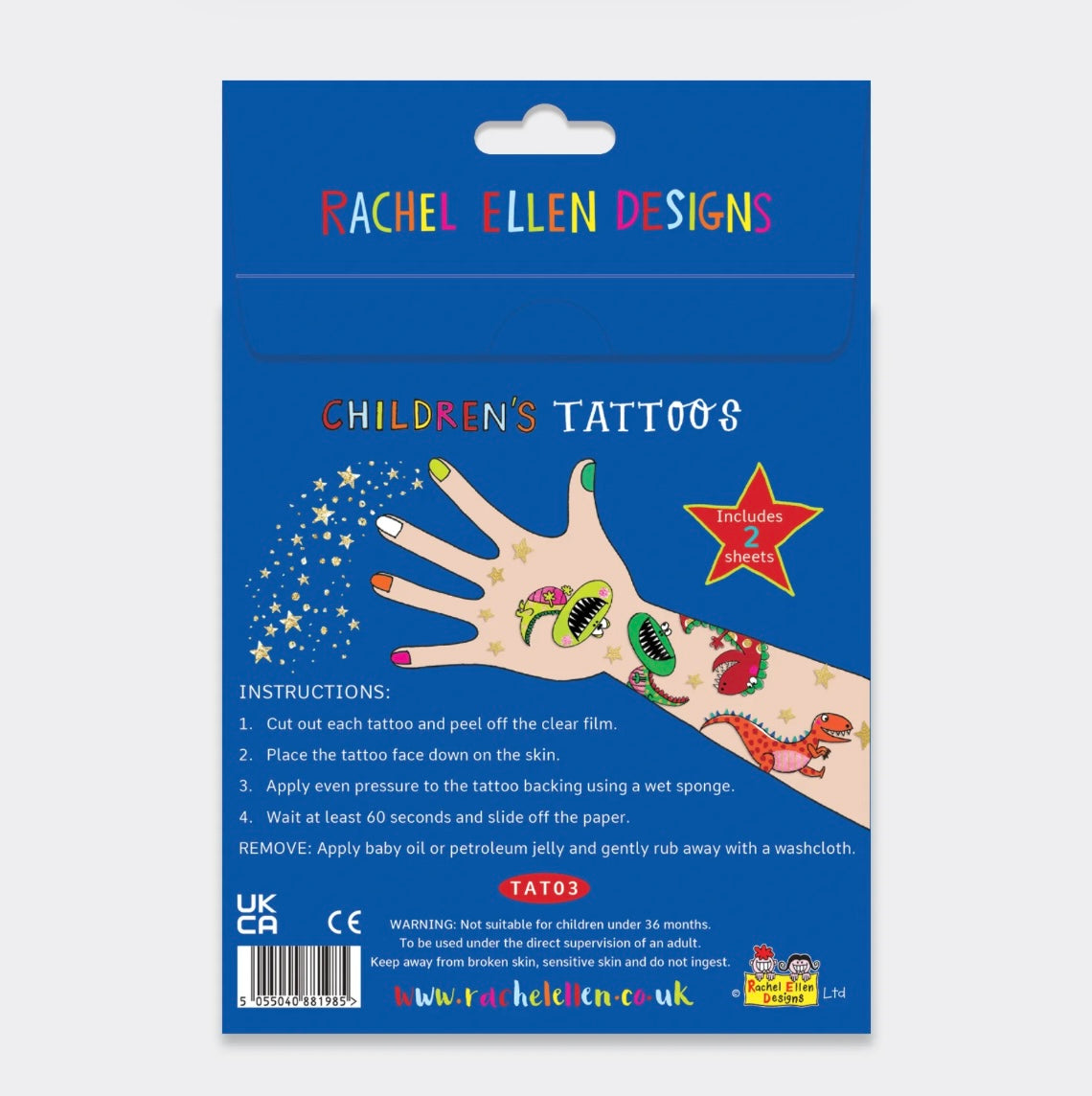 Rachel Ellen Dinosaur - Tattoos