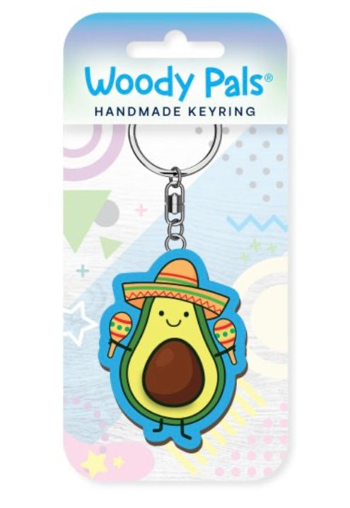 Advocado wooden keyring