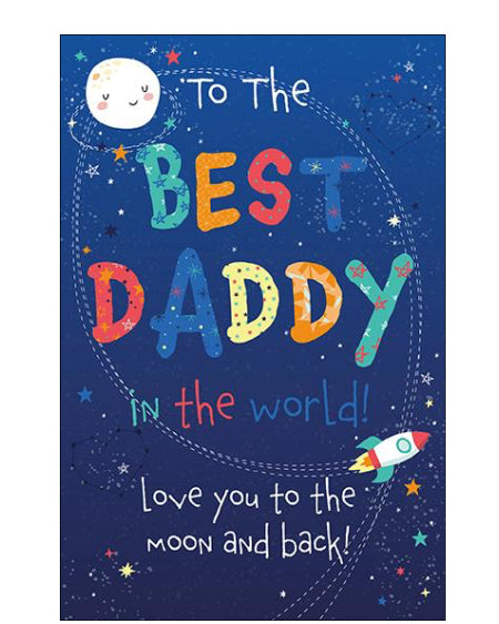 Best daddy in the world - birthday card