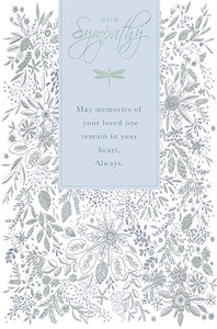 With sympathy - greetings card