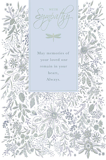 With sympathy - greetings card