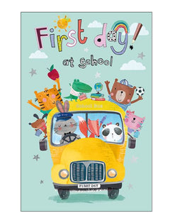 First Day at School card