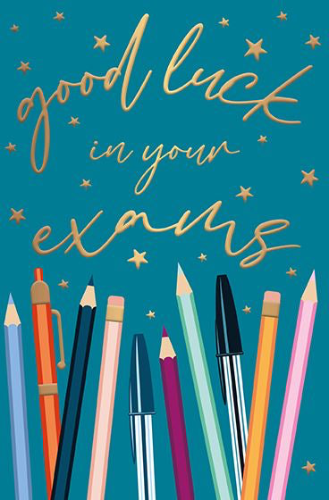 Good luck in your exams card