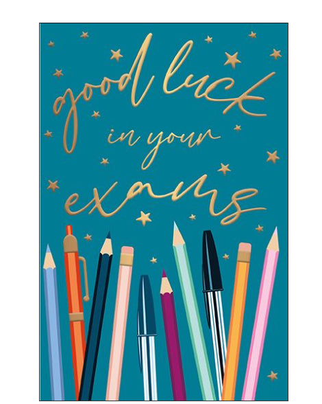 Good luck in your exams card