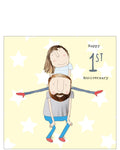 Happy 1st Anniversary - Rosie Made a Thing card