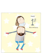 Happy 1st Anniversary - Rosie Made a Thing card