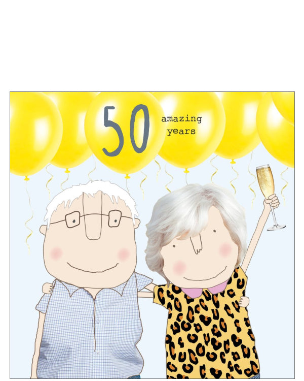 50 Amazing Years - Rosie Made a Thing anniversary card