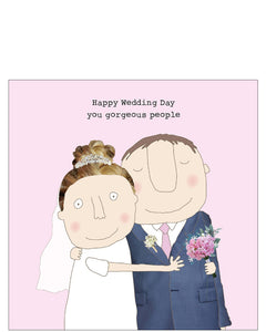 You Gorgeous People - Rosie Made a Thing wedding card