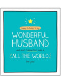 Wonderful Husband - Happy Jackson birthday card